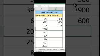 #Excel Round off