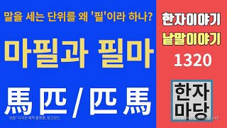 한자이야기 #1320 마필 이야기... 말을 세는 단위를 왜 '필'이라 할까?