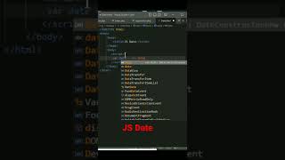 js date | js date and time |js date object | js date format | js date now #shorts #ytshorts