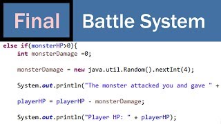 Super Beginner's Text Adventure Game Development in Java FINAL - Battle System
