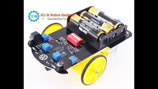 DIY Kits Intelligent Obstacle Avoidance Tracking Smart Car_ICStation.com