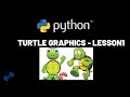 Python Turtle graphics Tutorial - LESSON 1 (forward - backward - sleep -  right - left - pensize )