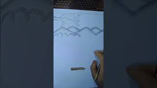 Prakritik Drishya Drawing 🎨 video||#naturedrawing ||#rinkiarts2022 ||#shorts