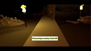First prototype of the VR runner game