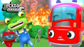 Fiona Fire Truck Siren Upgrade｜New Gecko's Garage｜Funny Cartoon For Kids｜Toddler Fun Learning