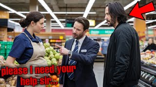 Keanu Reeves Notices a Pregnant Woman working Hard at a Grocery Store, and His Act will Shock You.