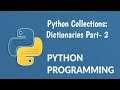 #21 Python Dictionaries for beginners Part 2 | Python Tutorial for Beginners | #teksolutions