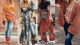 Boho Style Fall \u0026 Winter Outfit Ideas | Ideas to Wear Bohemian Style For winter