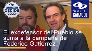 El exdefensor del Pueblo Carlos Negret se suma a la campaña de Federico Gutiérrez