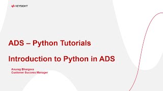 Introduction to Python in ADS