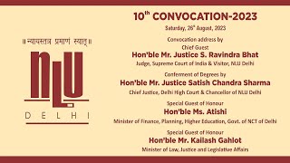 10th Convocation 2023, National Law University