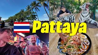 パタヤ男ひとり旅/タイ🇹🇭/Pattaya vlog /タイガーパークパタヤ/ウォーキングストリート/パタヤビーチ