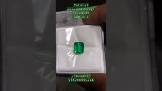 natural emerald beryl colombia lab GRI #emerald #emeraldberyl #jamrud #jamrut #permata #batumulia