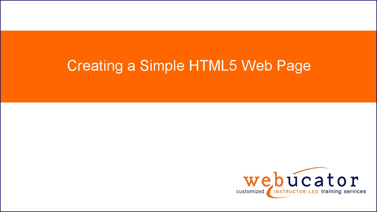 Creating A Simple HTML5 Web Page - YouTube