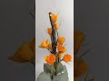 A Realistic Handmade Paper Crepe Flower #flowers #diy #crepepaperflower #paperflower #paperflowers