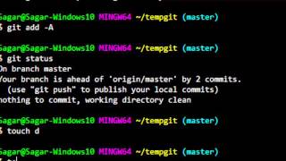 How to add files to staging area in git
