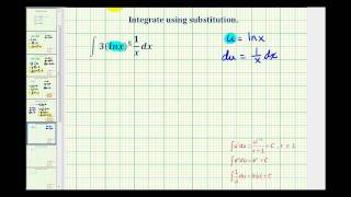 Ex 5:  Integration Using Substitution