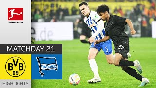 Borussia Dortmund - Hertha BSC 4-1 | Highlights | Matchday 21 – Bundesliga 2022/23
