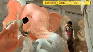 Balapur Ganesh 2021 Making | Balapur Ganesh Idol Getting ready at Dhoolpet | Balapur Ganesh Painting
