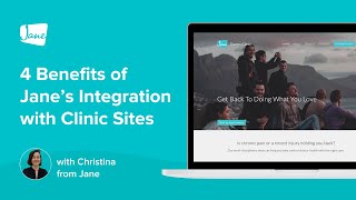 4 Benefits of Jane App's Integration with Clinic Sites