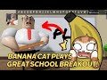 BANANA CAT PLAYS GREAT SCHOOL BREAKOUT OBBY! 🐱🍌