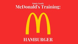 McDonald's Training | Hamburger
