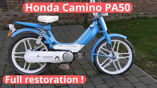 Full restoration Honda Camino PA50 abandoned for 20 years