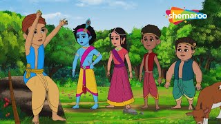 क्या कृष्णा बचा पायेगा दामू  के बकरी को ? | Krishna Ki Kahaniya Part - 61  | @shemarookids