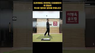 드라이버도 아이언도 다운블로우를 강화하면 정타와 장타가 저절로 따라옵니다! #이병옥프로