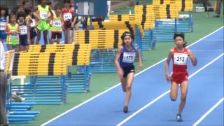 第３０回全国小学生陸上競技交流大会東京都代表選手選考会　6年女子１００ｍ　予選5組