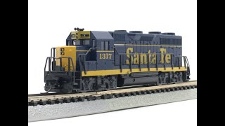 N Scale Atlas Kato Santa Fe EMD GP35 Diesel Locomotive Demo