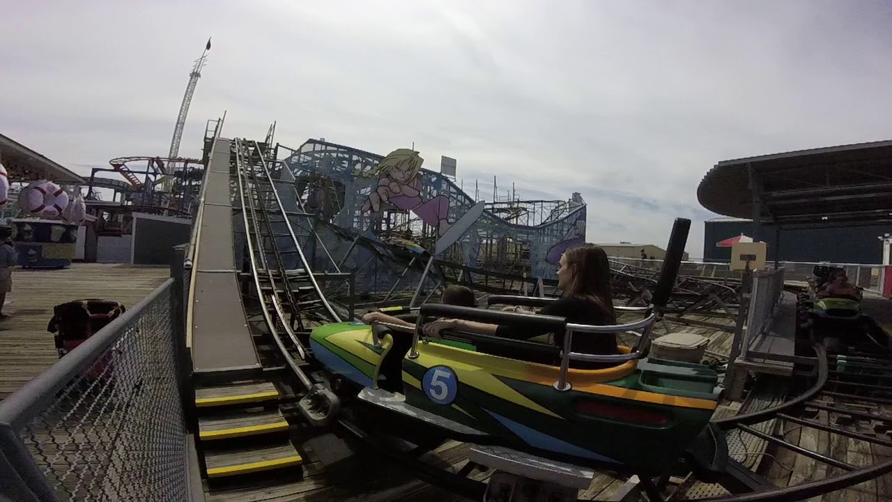 Roller Coaster Wildwood Boardwalk Sunday 8 13 2017 231 - YouTube