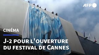 Cannes: derniers préparatifs à deux jours de l'ouverture du festival | AFP