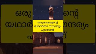 ഒരു മനുഷ്യൻ്റെ യഥാർത്ഥ സൗന്ദര്യം എന്താണ്..  #shorts #short #shortsfeed