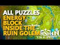 Energy Block inside the Ruin Golem Genshin Impact All Puzzles