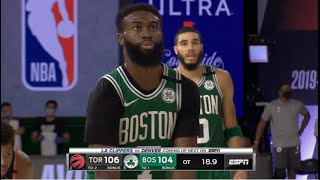 Jaylen Brown takes 2 points to hold Raptors in OT series| Celtics vs Raptors Game 6-NBA playoff 2020