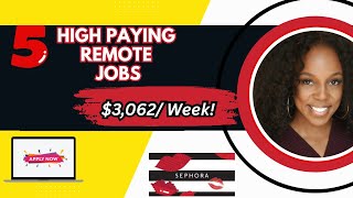High Paying Remote Jobs 2025 💻 | Sephora Pays Up To $147,000/Year!