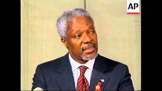 UK: UN: SECRETARY GENERAL ANNAN IN LONDON