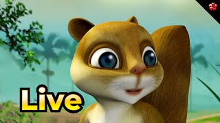 🔴 LIVE STREAM 🎬 കാത്തു 🦋 Malayalam Cartoon Moral Stories and Baby Songs  Live 🦋  😻