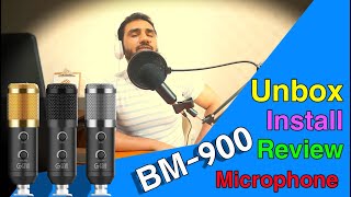 BM 900 Microphone Condenser 2019 Unboxing,Installing,Reviewing and Comparing