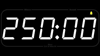 250 MINUTE - TIMER & ALARM - 1080p - COUNTDOWN