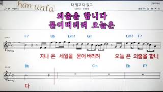 여보야/신동훈💋노래방 반주*기타 코드 악보*가라오케💖Karaoke*Sheet Music*Chord*MR