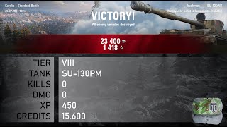 [1309] SU-130PM / 0 kills / 0 dmg / 450 xp / 15.600 credits || World of Tanks