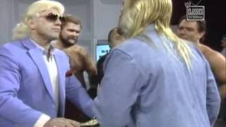 Four Horsemen Promo and Brawl with Michael Hayes NWA 1987
