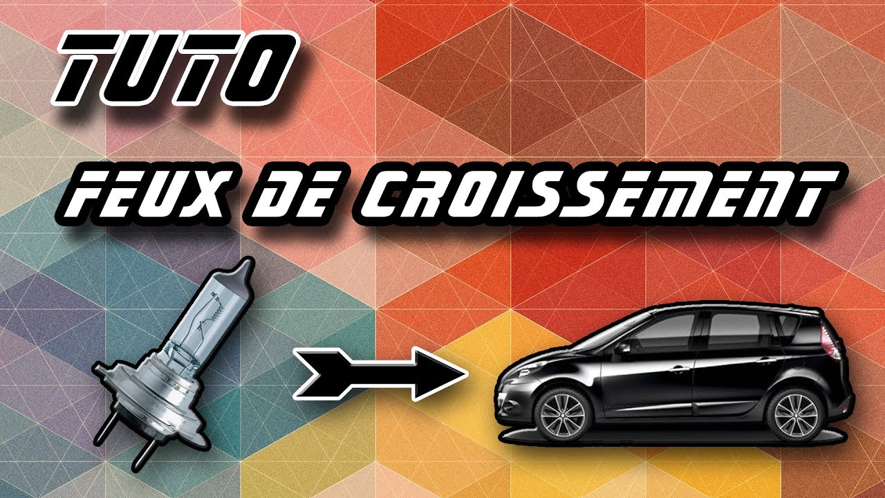 TUTO Changer L'ampoule D'un Feux De Croisement Renault Scenic 3 (how To ...