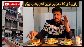 International Burger | Ultimate Street Food | Best Anda Shami Burger in Rawalpindi | Foodie Rana