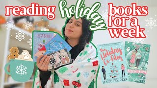 reading holiday books for a week 🎄🎁 festive reading vlog