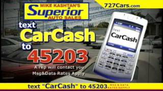 727-537-0227 MIKE KASHTAN'S SUPERIOR AUTO SALES / SELL YOUR CAR FOR CASH / 727CARS.COM