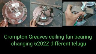 Crompton Greaves ceiling fan bearing changing 6202Z 6002Z kumar no 4