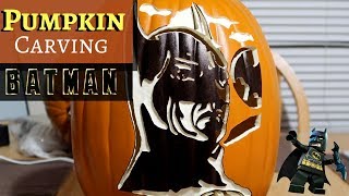 BATMAN Pumpkin Carving | Time-Lapse